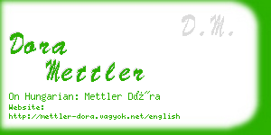 dora mettler business card